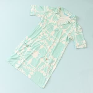 Tori Richard Honolulu Floral Collared Shift Dress Size Small